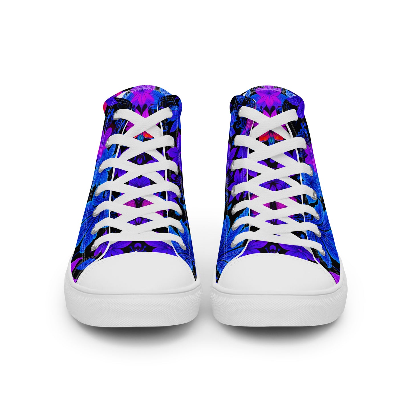 Women’s Ultraviolet Floral high top canvas shoes