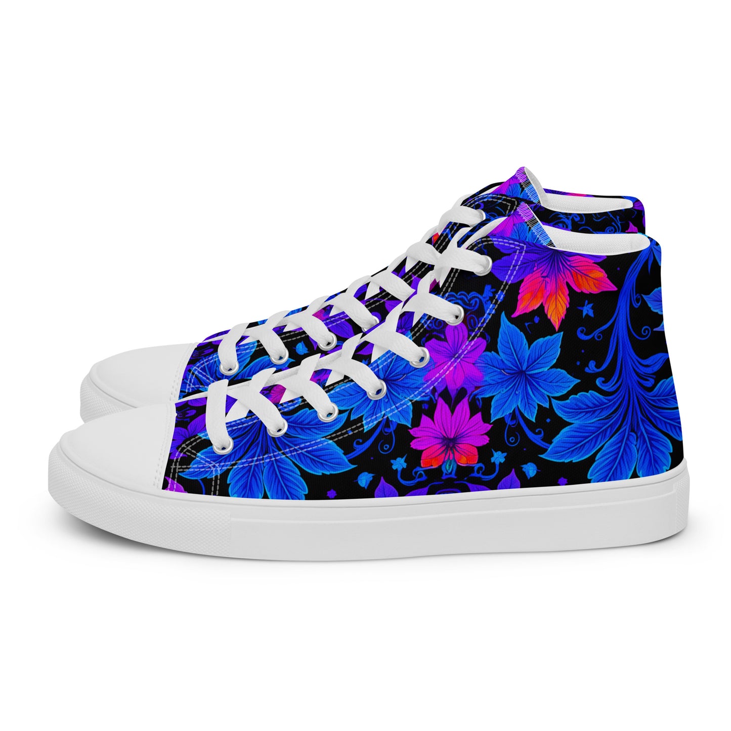 Women’s Ultraviolet Floral high top canvas shoes