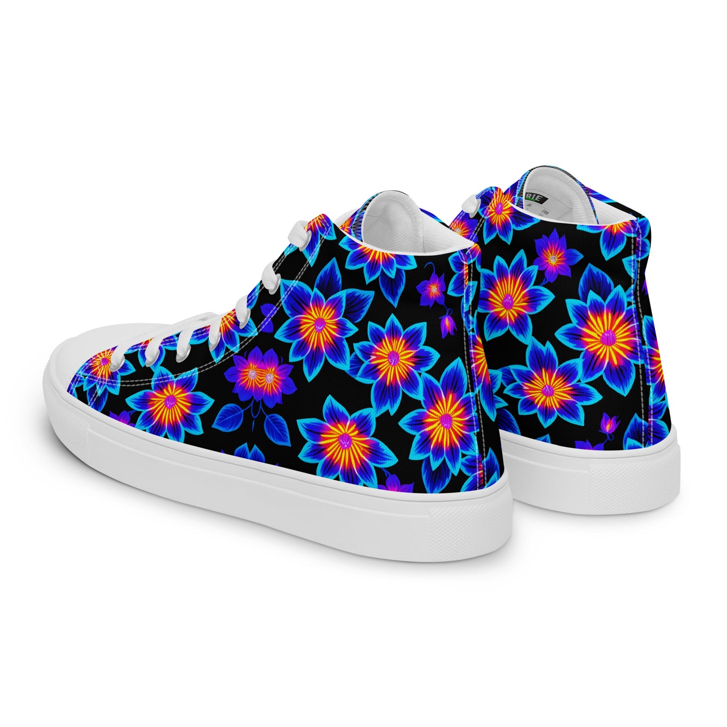 Women’s UV Flowers high top canvas shoes