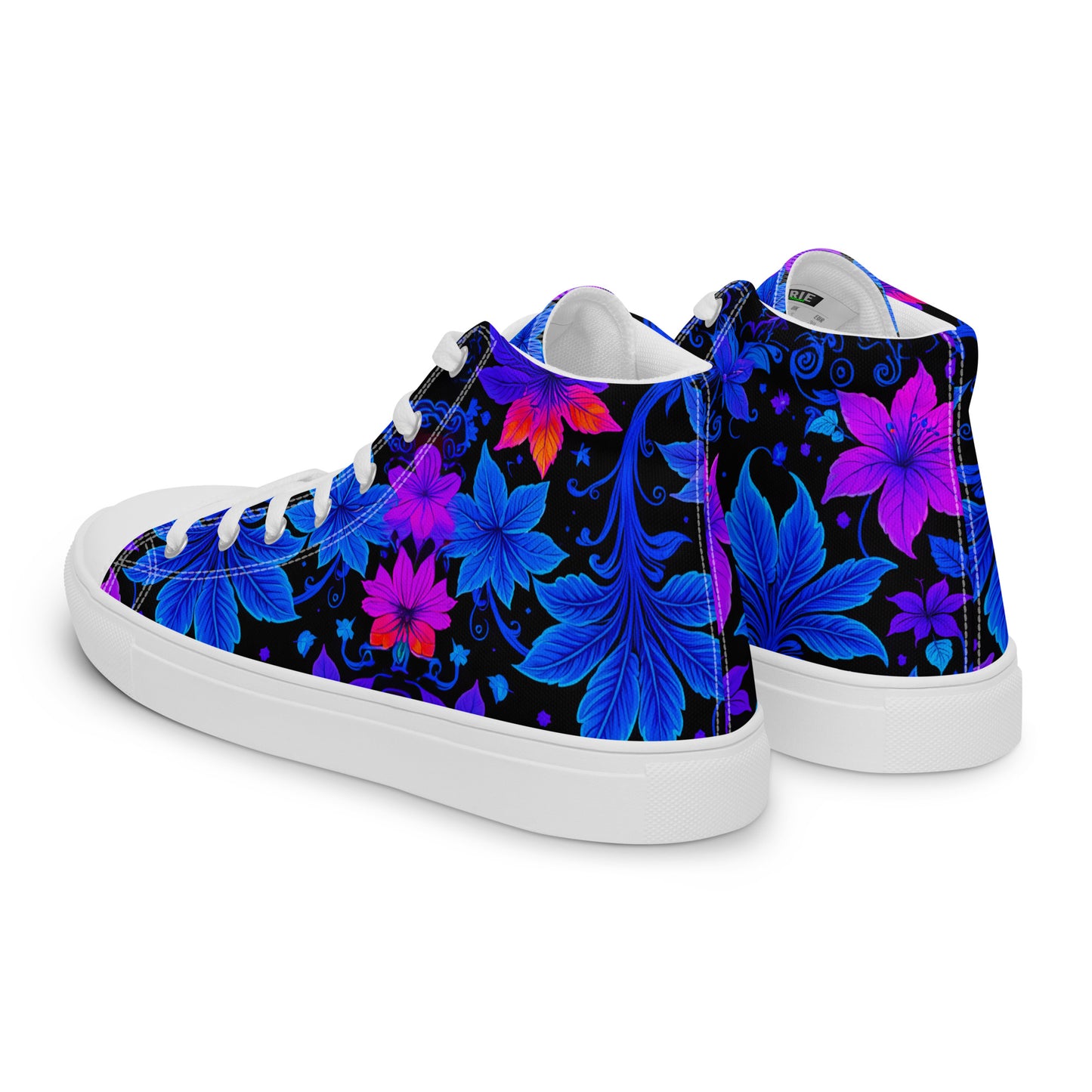 Women’s Ultraviolet Floral high top canvas shoes