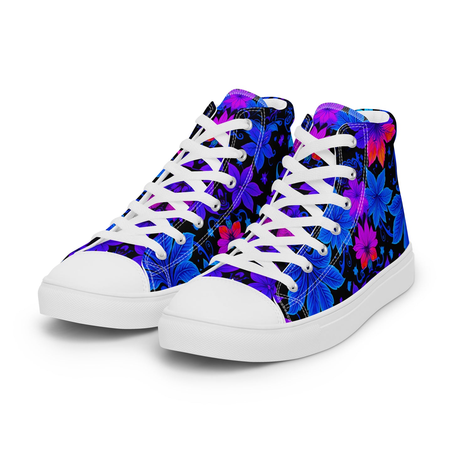 Women’s Ultraviolet Floral high top canvas shoes