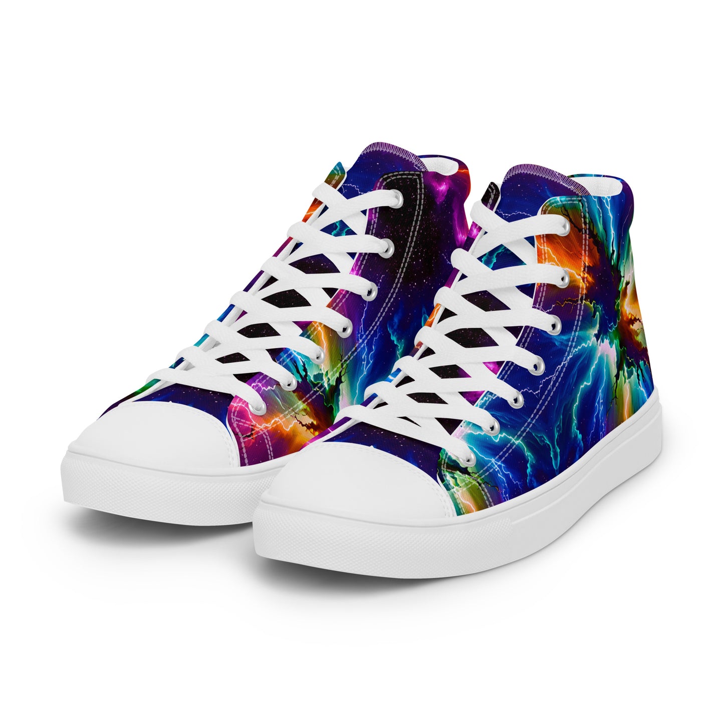 Women’s Electric Nebula high top canvas shoes