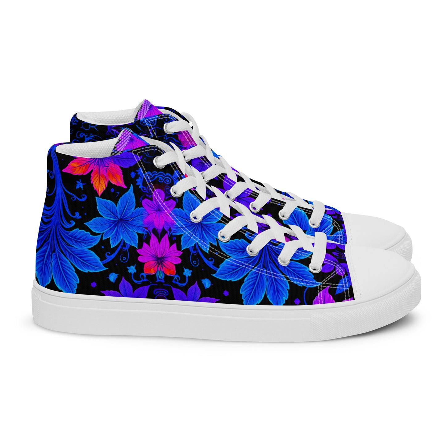 Women’s Ultraviolet Floral high top canvas shoes