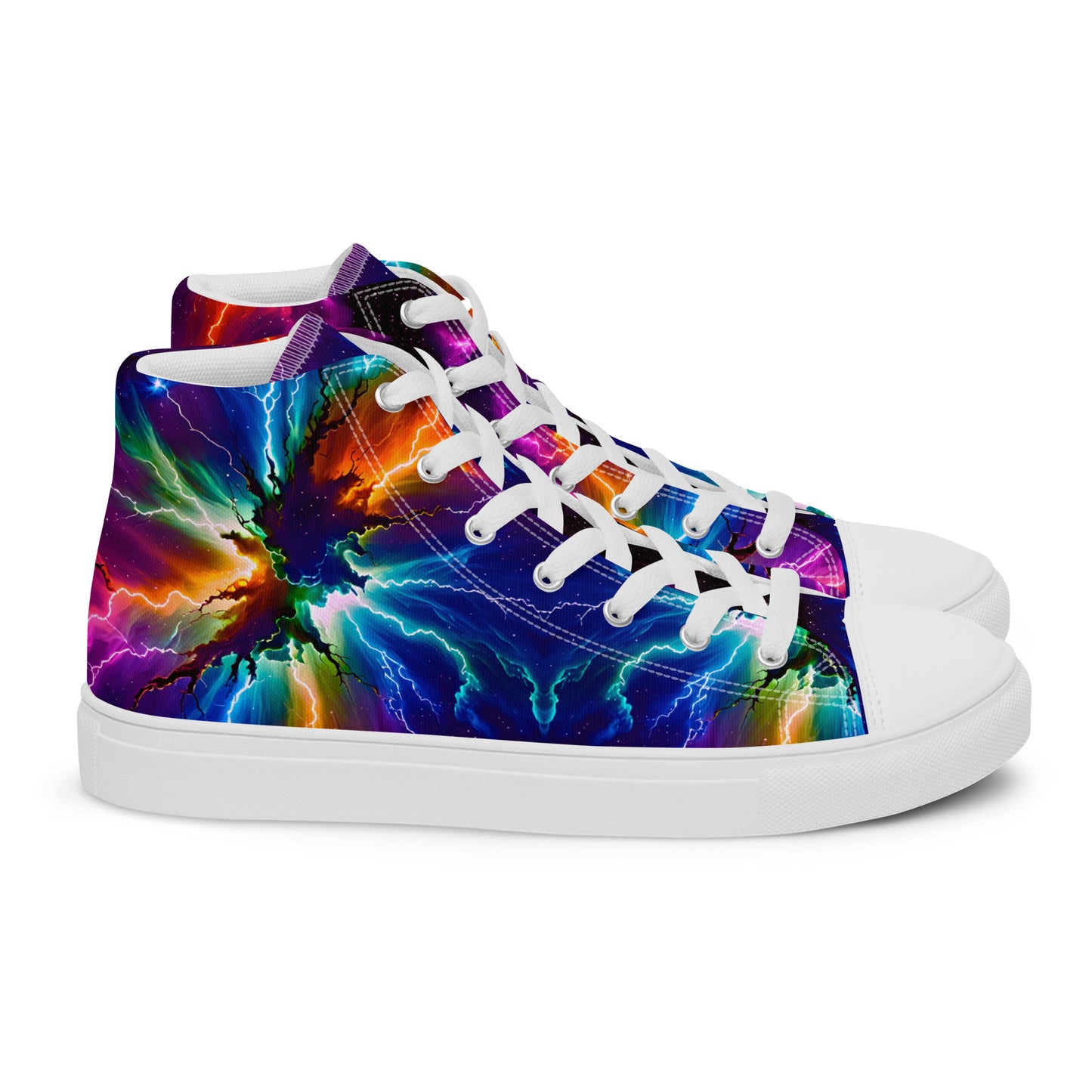 Women’s Electric Nebula high top canvas shoes