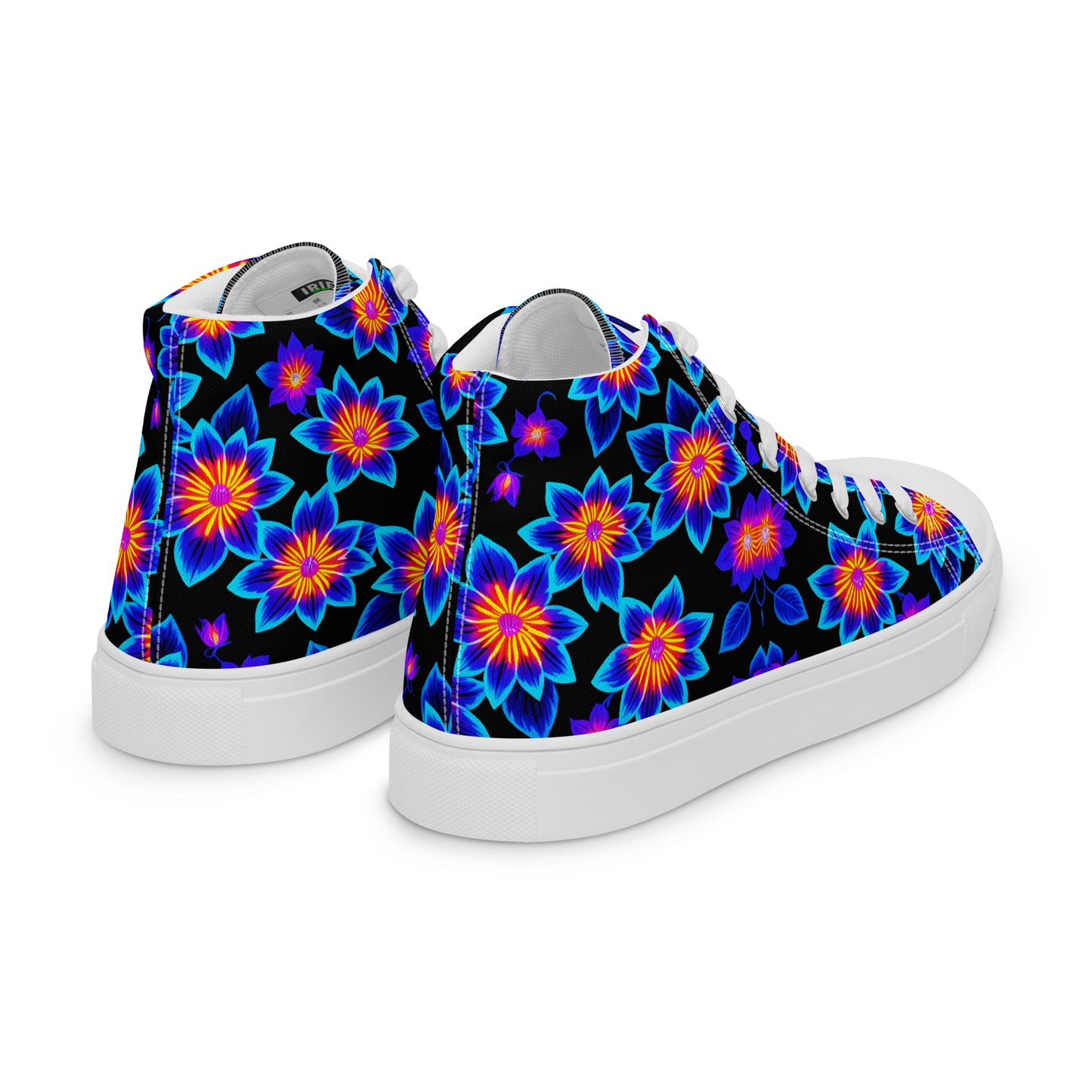 Women’s UV Flowers high top canvas shoes