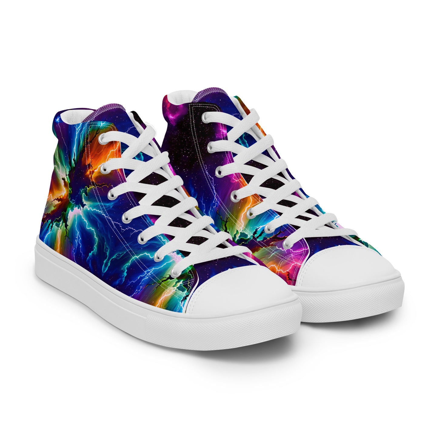 Women’s Electric Nebula high top canvas shoes