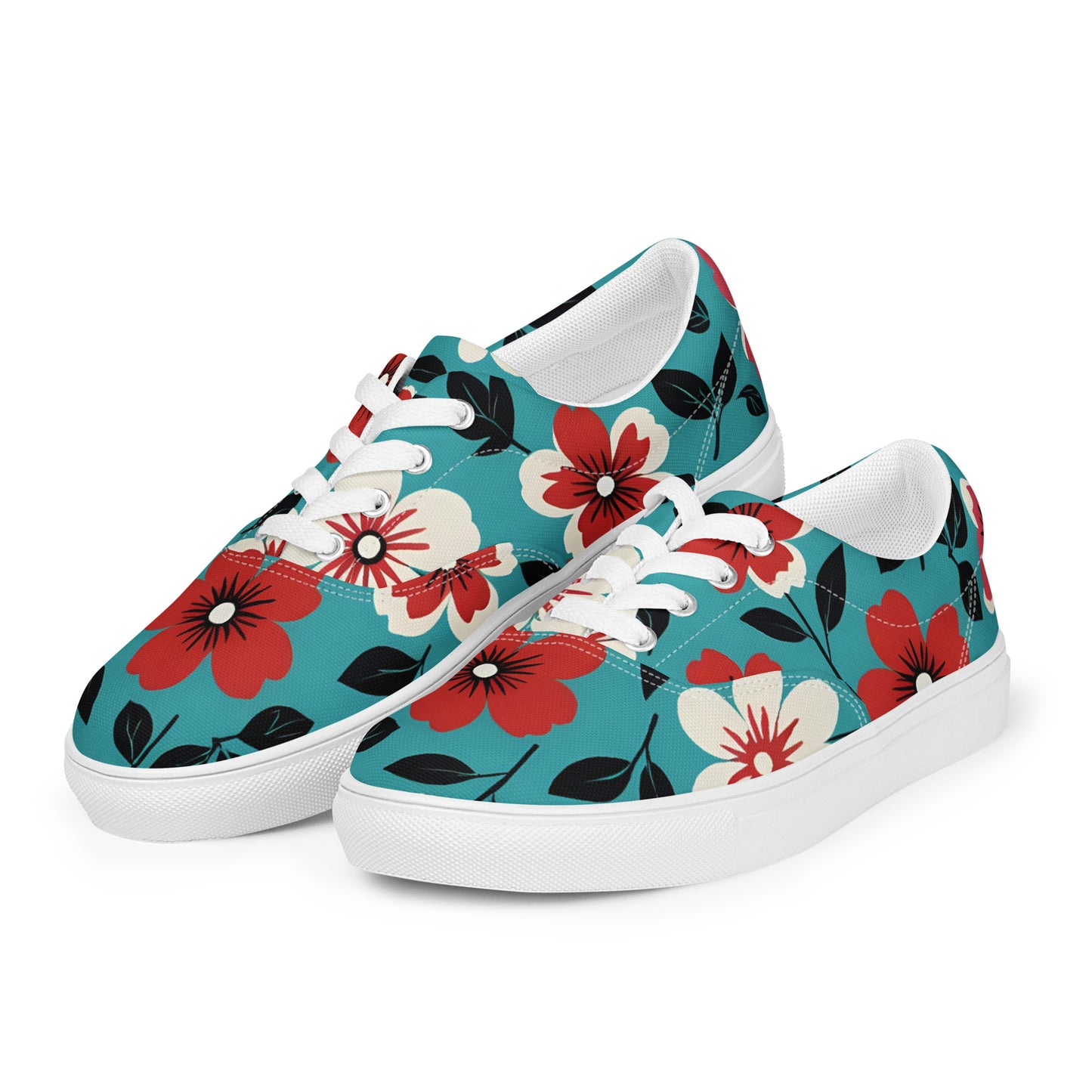 Women’s 1960s Floral Print Sneakers