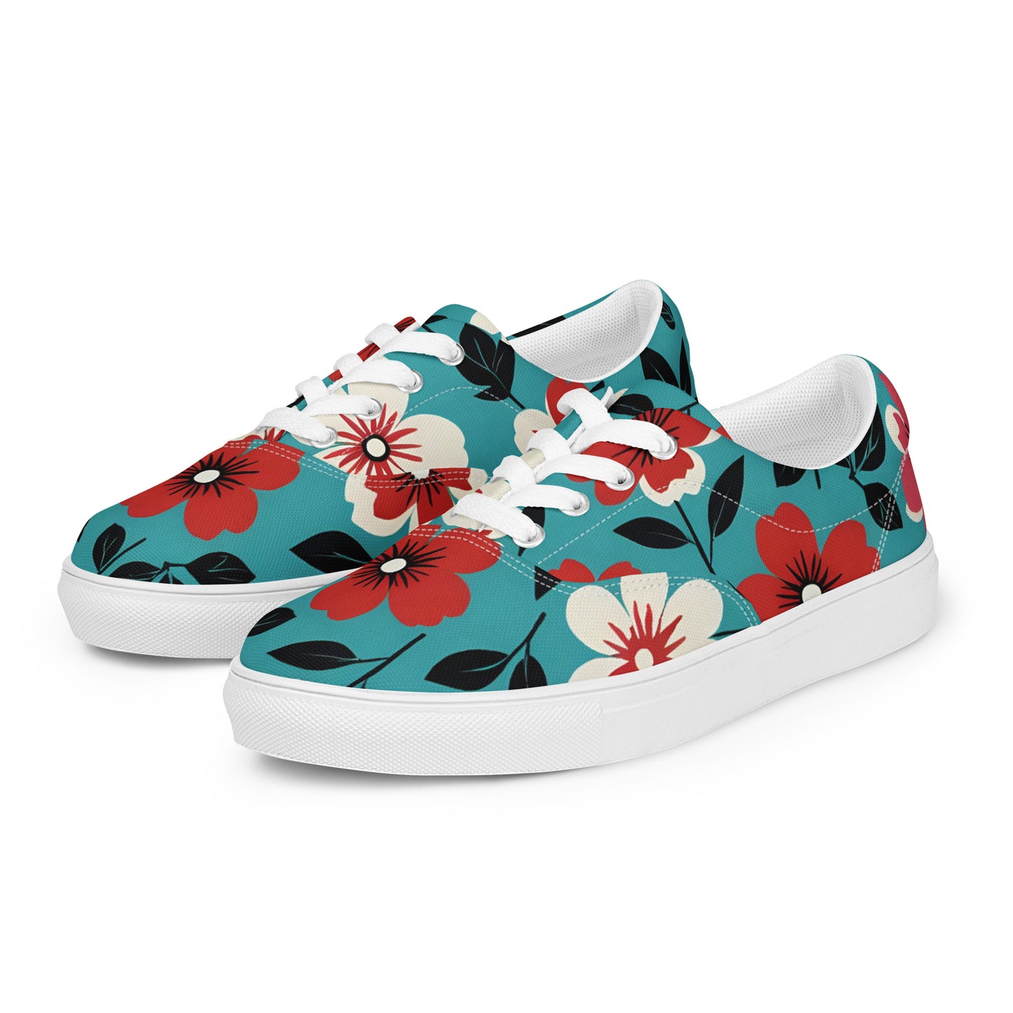 Women’s 1960s Floral Print Sneakers