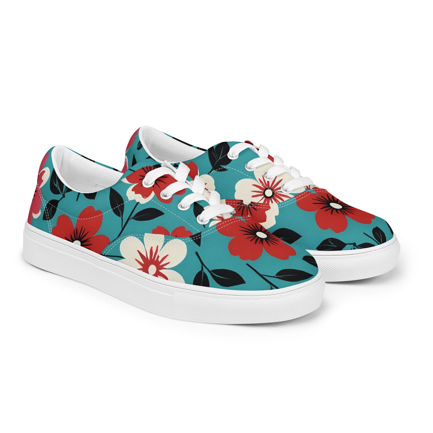 Women’s 1960s Floral Print Sneakers