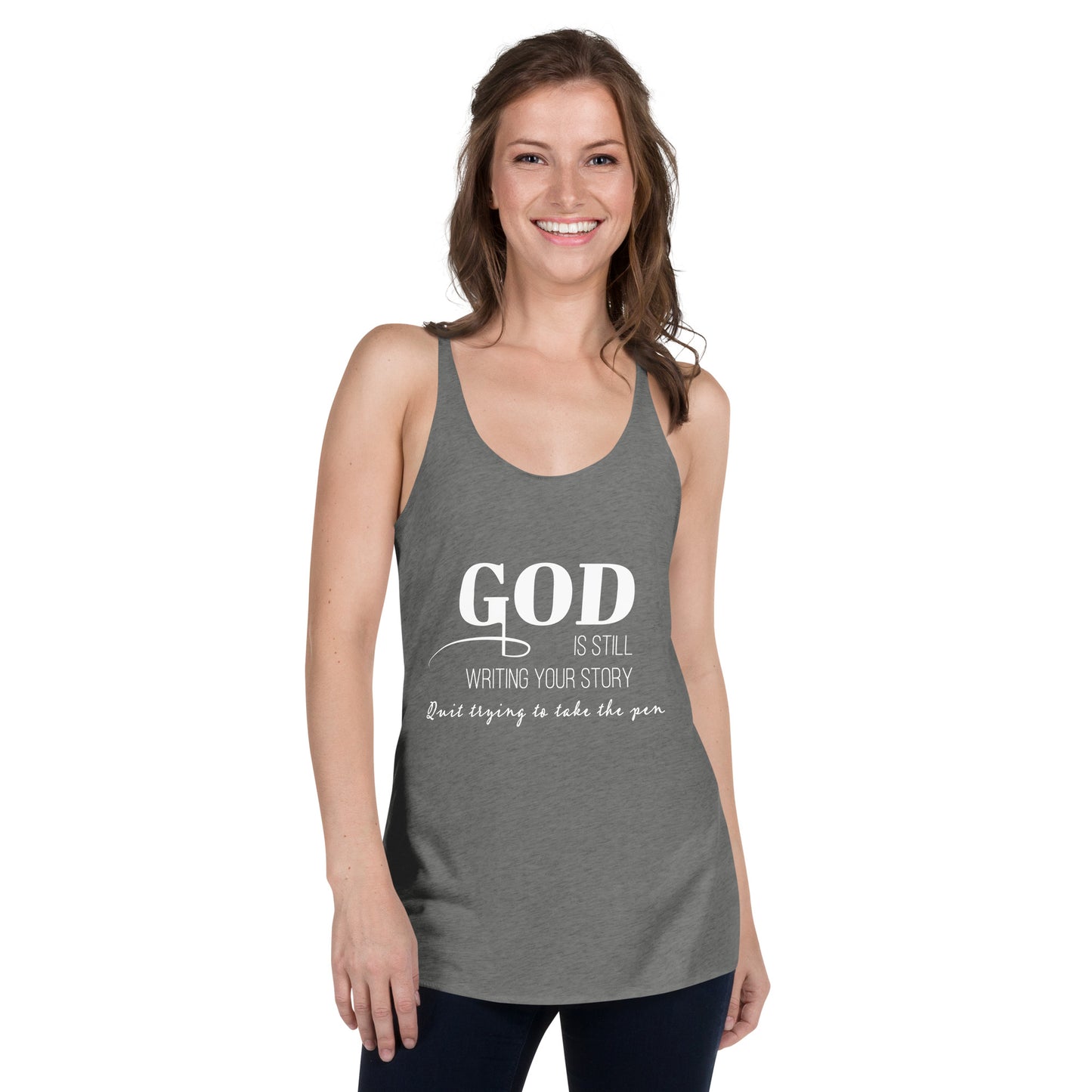 God is writing your story tank top