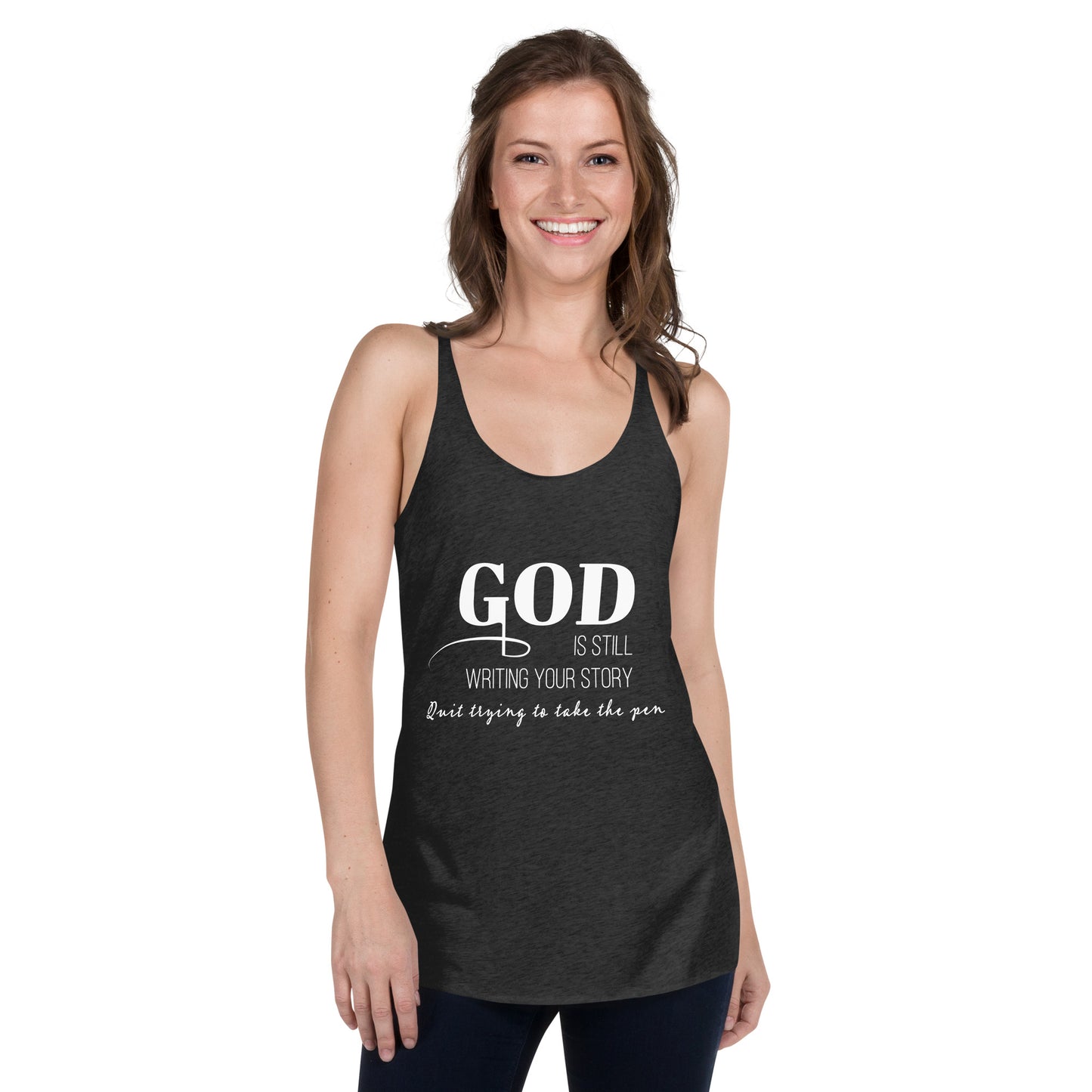 God is writing your story tank top