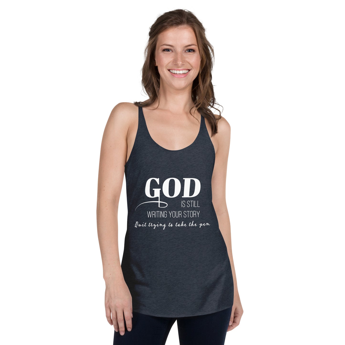 God is writing your story tank top