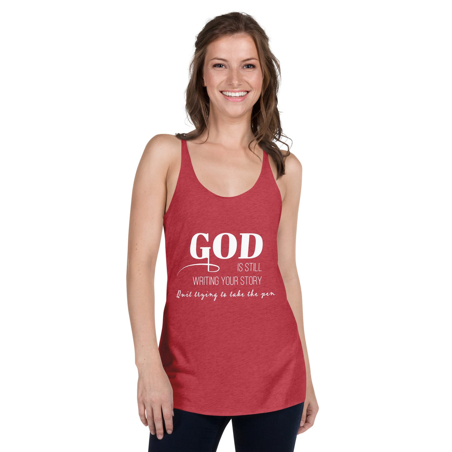 God is writing your story tank top