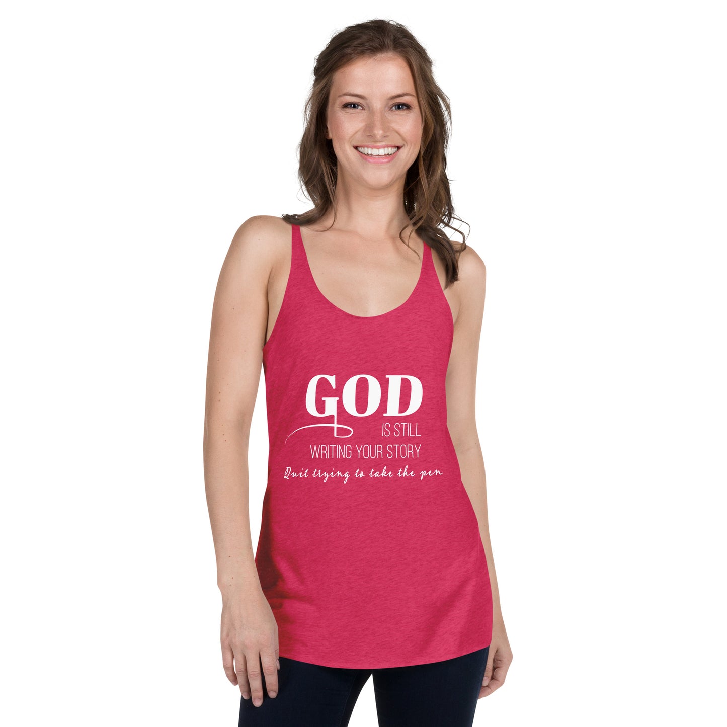 God is writing your story tank top