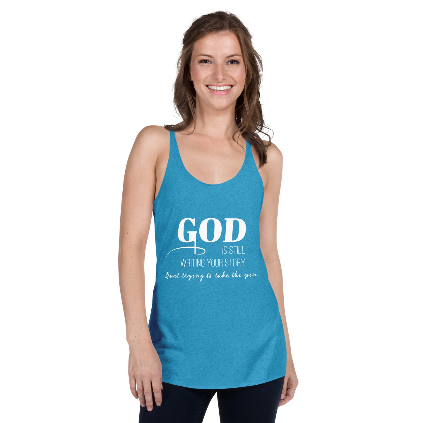 God is writing your story tank top