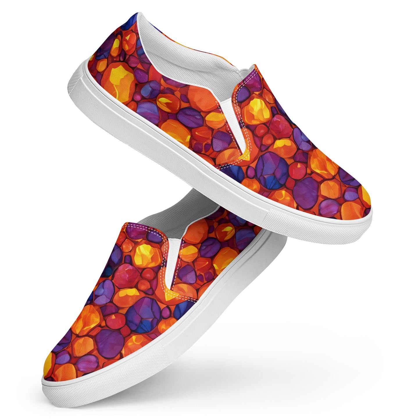 Women’s Orange Gem slip-ons