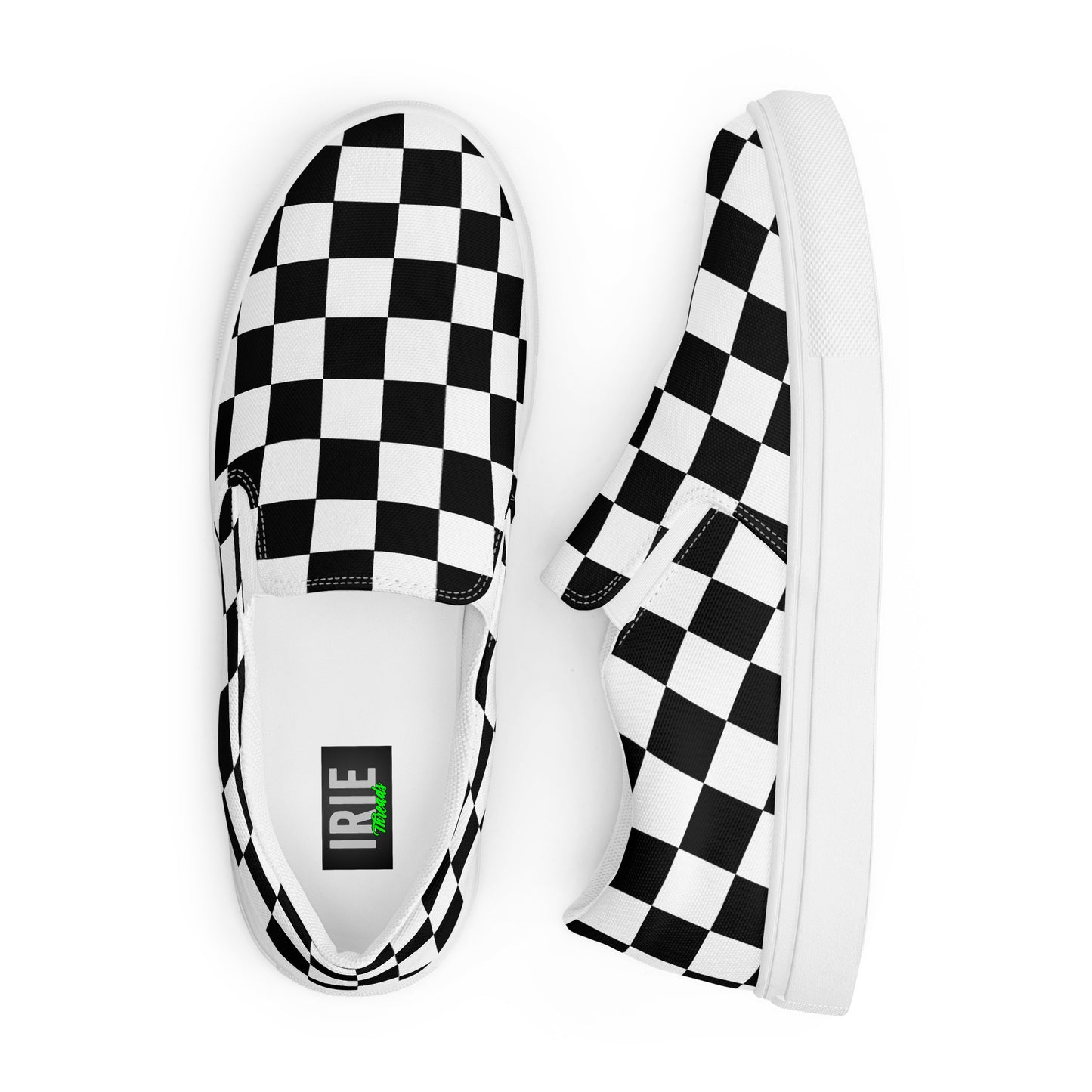 Women’s Checker Print slip-ons