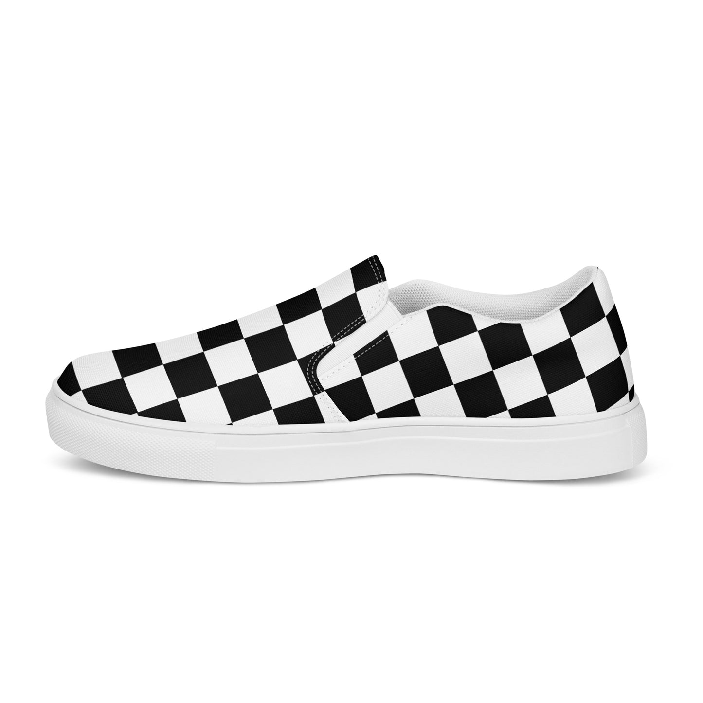 Women’s Checker Print slip-ons